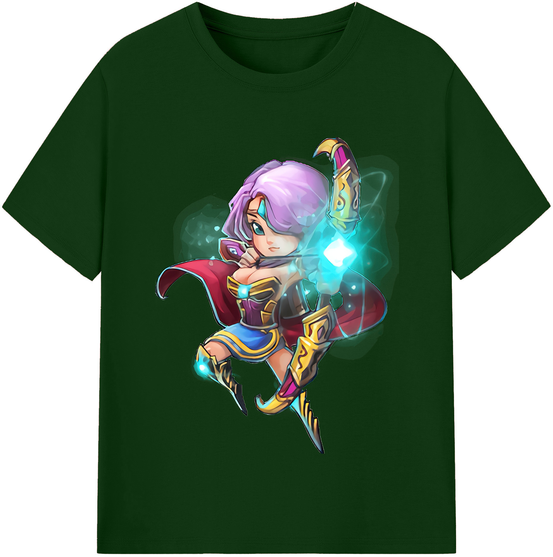 リーグ・オブ・レジェンド League of Legends LOL 綿100％半袖Tシャツ（フロントプリント）